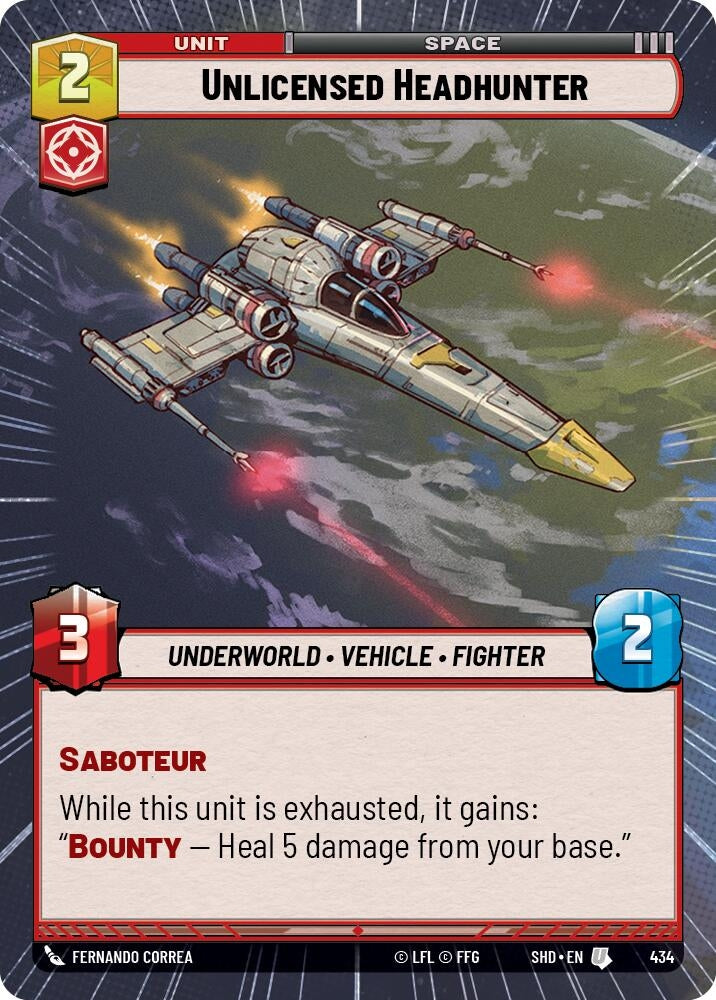 Image for Unlicensed Headhunter (Hyperspace) - Star Wars: Unlimited