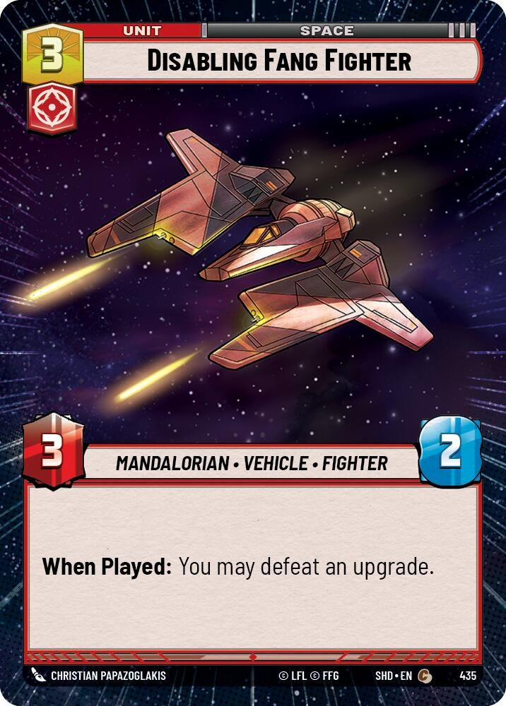 Image for Disabling Fang Fighter (Hyperspace) - Star Wars: Unlimited
