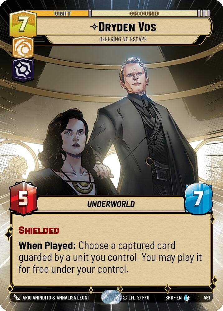 Image for Dryden Vos - Offering No Escape (Hyperspace) - Star Wars: Unlimited