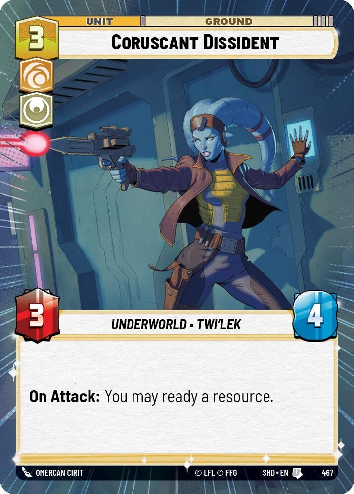 Image for Coruscant Dissident (Hyperspace) - Star Wars: Unlimited