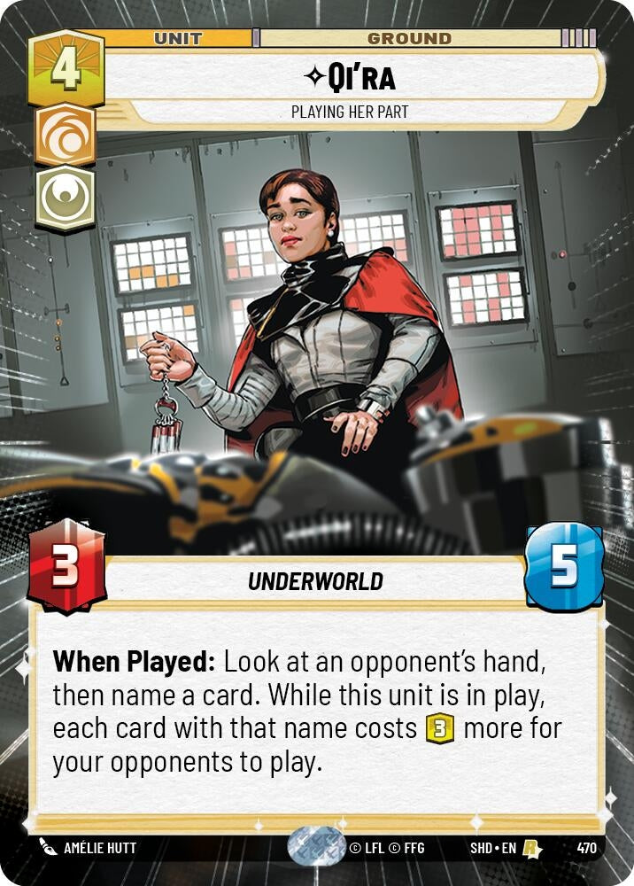 Image for Qi'ra - Playing Her Part (Hyperspace) - Star Wars: Unlimited