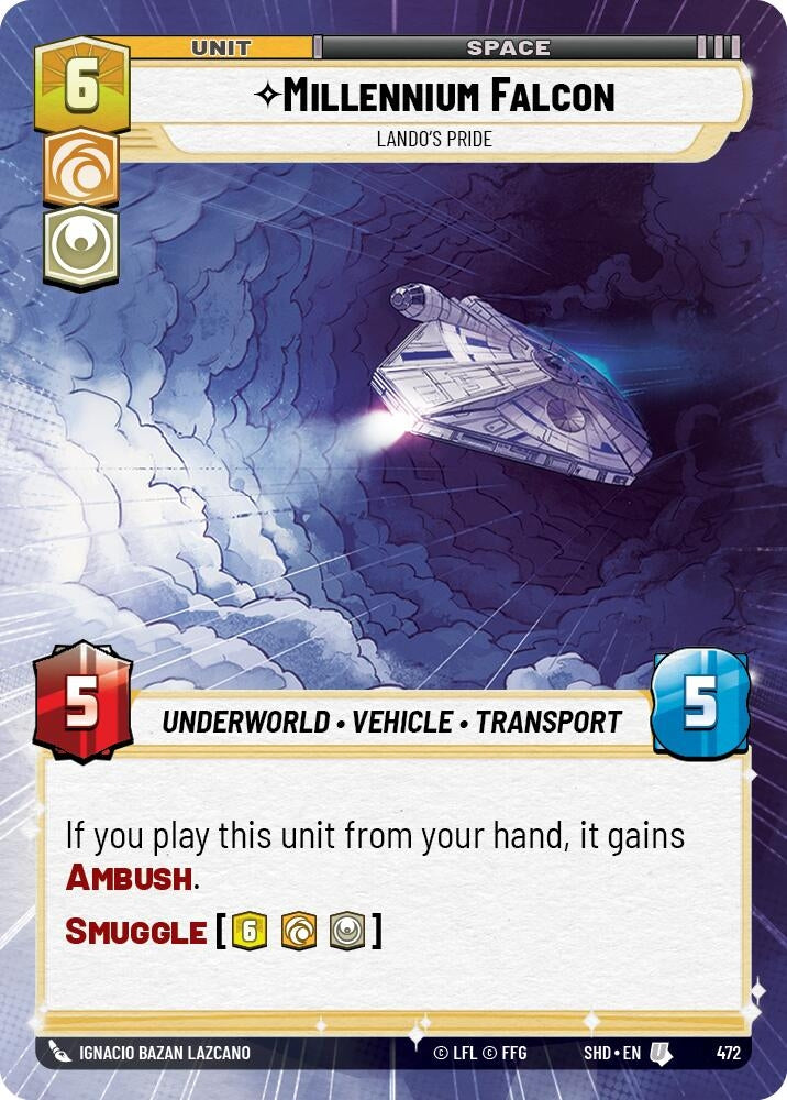Image for Millennium Falcon - Lando's Pride (Hyperspace) - Star Wars: Unlimited