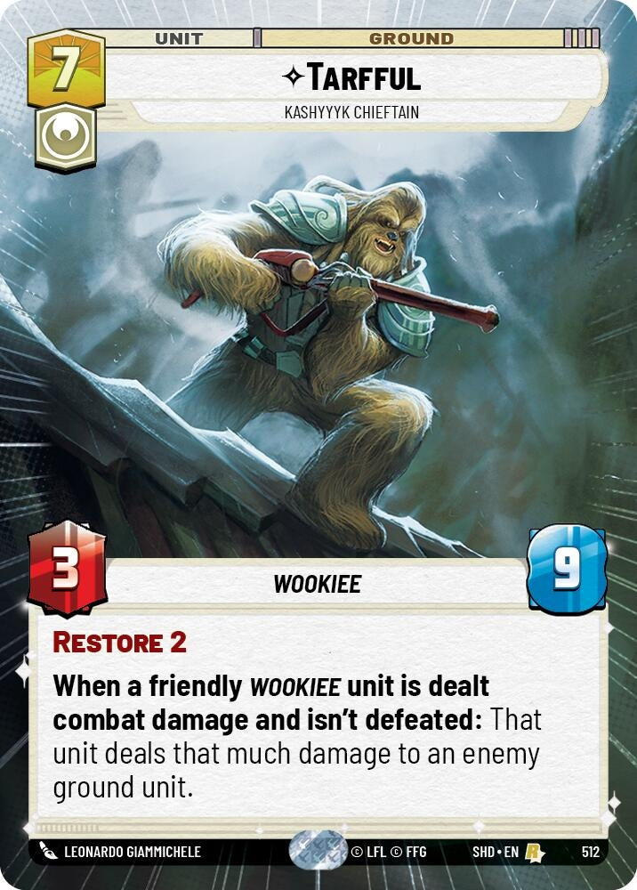 Image for Tarfful - Kashyyyk Chieftain (Hyperspace) - Star Wars: Unlimited
