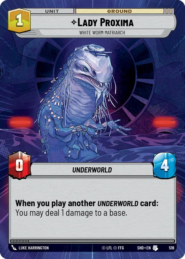 Image for Lady Proxima - White Worm Matriarch (Hyperspace) - Star Wars: Unlimited