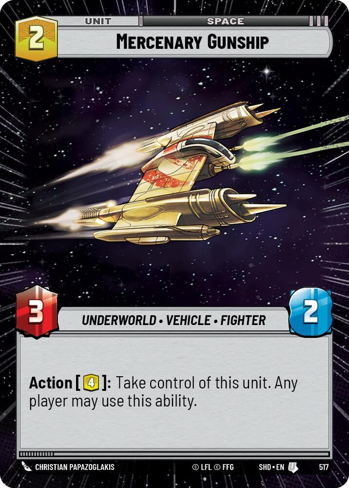 Image for Mercenary Gunship (Hyperspace) - Star Wars: Unlimited