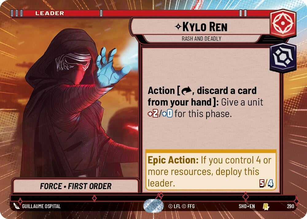 Image for Kylo Ren - Rash and Deadly (Hyperspace) - Star Wars: Unlimited