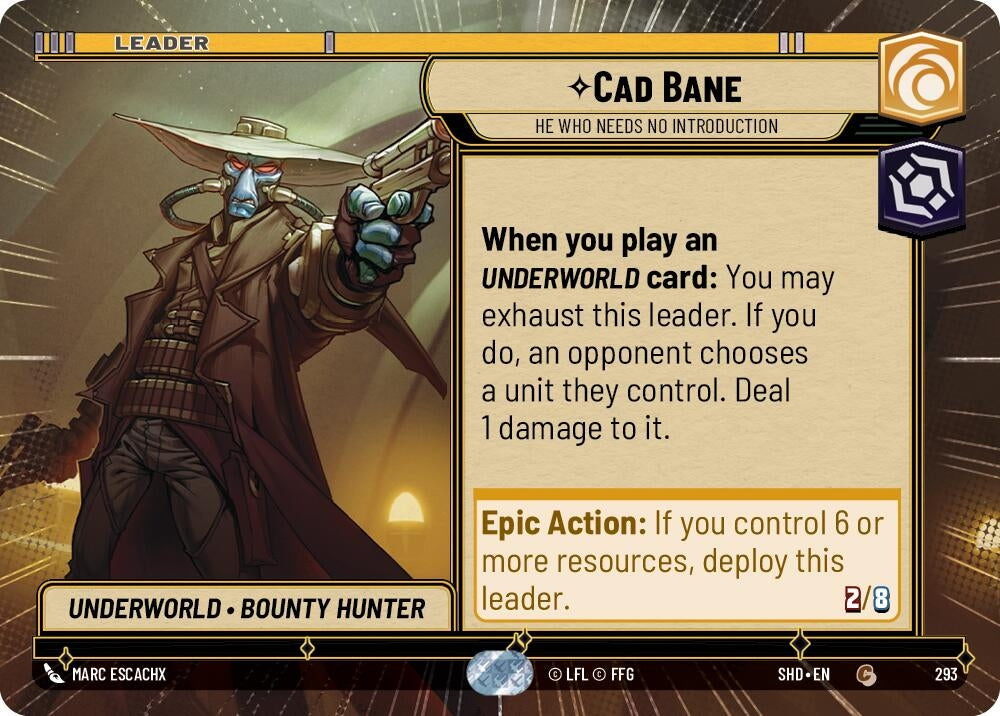 Image for Cad Bane - He Who Needs No Introduction (Hyperspace) - Star Wars: Unlimited