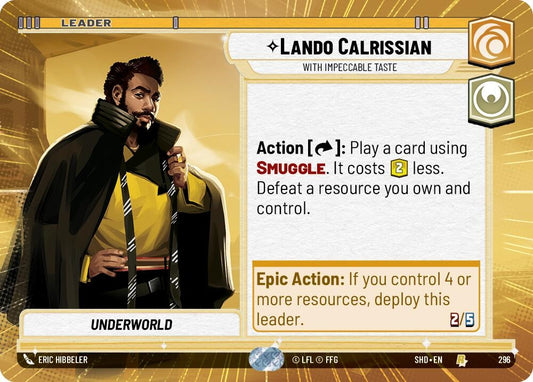 Image for Lando Calrissian - With Impeccable Taste (Hyperspace) - Star Wars: Unlimited