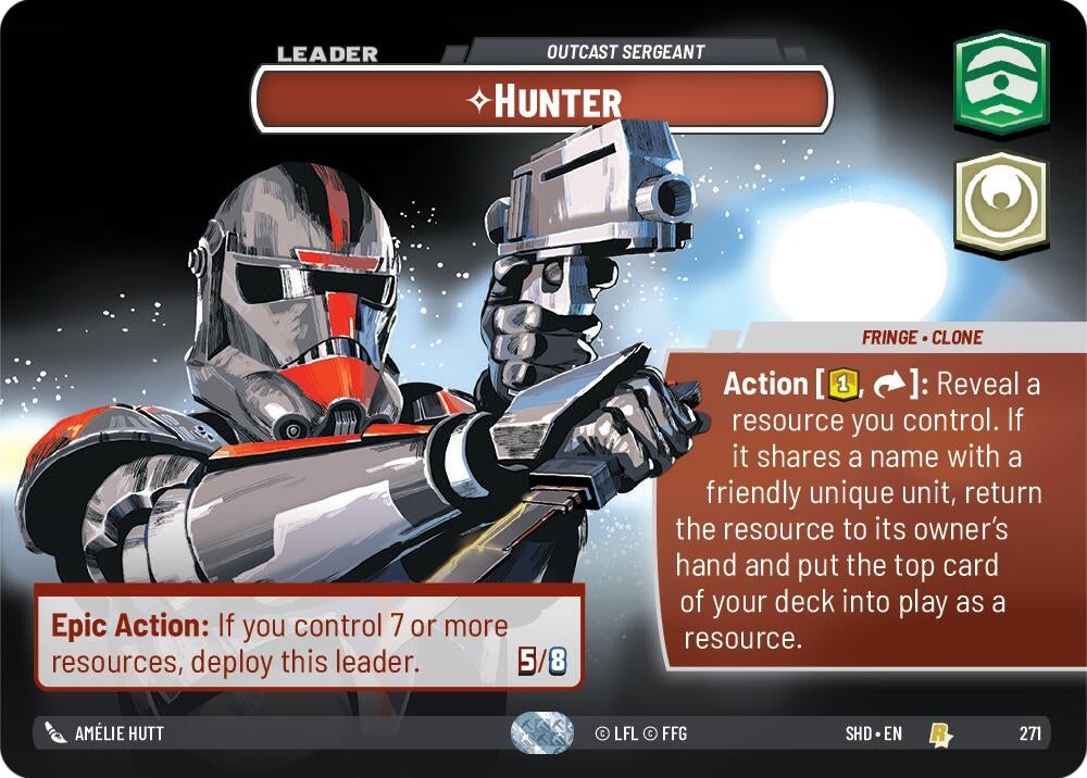 Image for Hunter - Outcast Sergeant (Showcase) - Star Wars: Unlimited