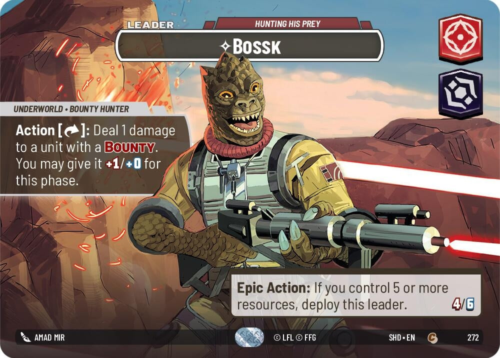 Image for Bossk - Hunting His Prey (Showcase) - Star Wars: Unlimited