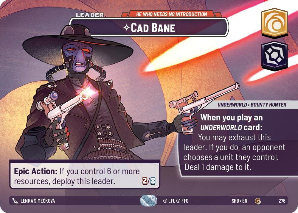 Image for Cad Bane - He Who Needs No Introduction (Showcase) - Star Wars: Unlimited