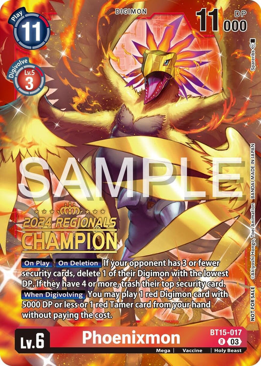 Image for Phoenixmon (2024 Regionals Champion) - Digimon Card Game