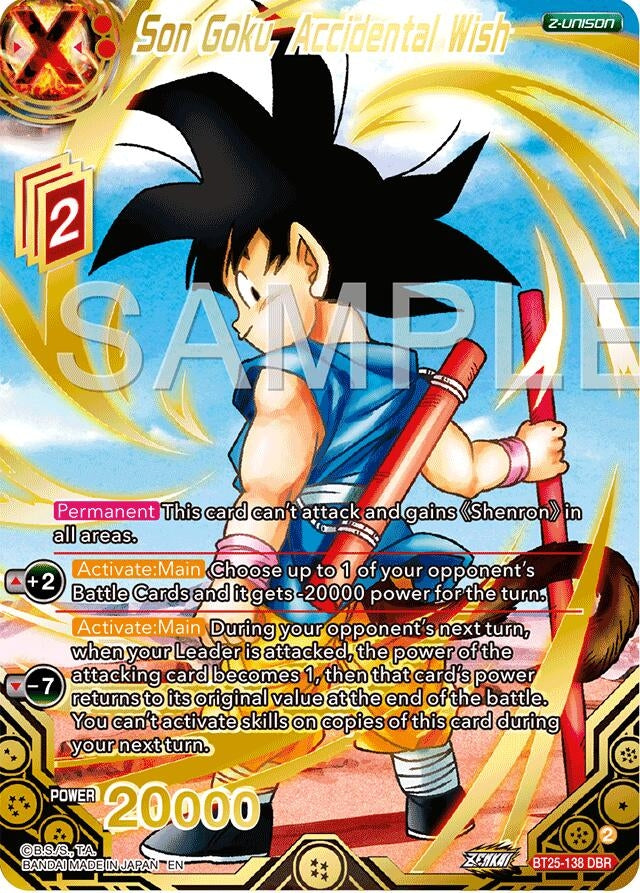 Image for Son Goku, Accidental Wish (DBR) - Dragon Ball Super: Masters
