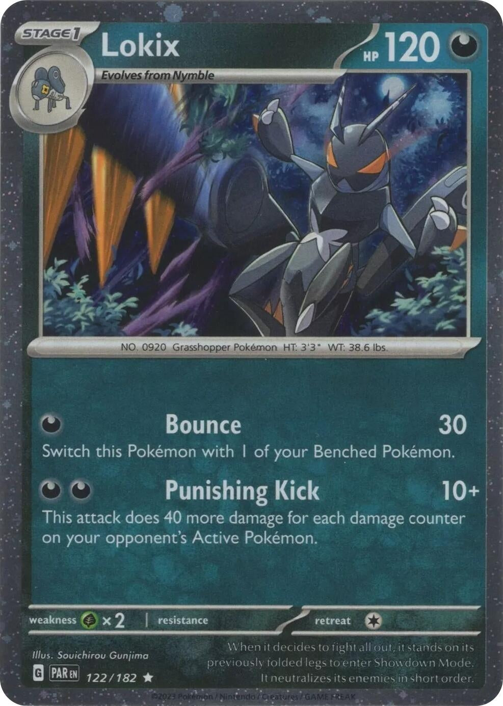 Image for Lokix - 122/182 (Cosmos Holo) - Pokemon