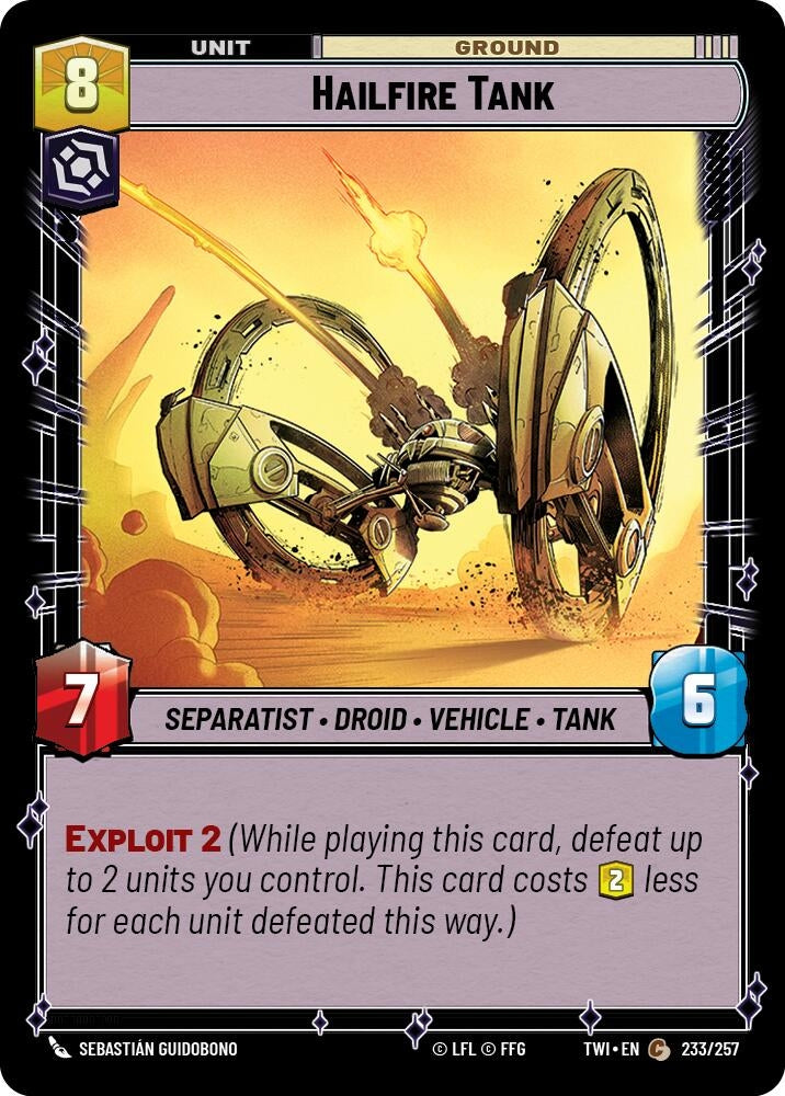 Image for Hailfire Tank - Star Wars: Unlimited