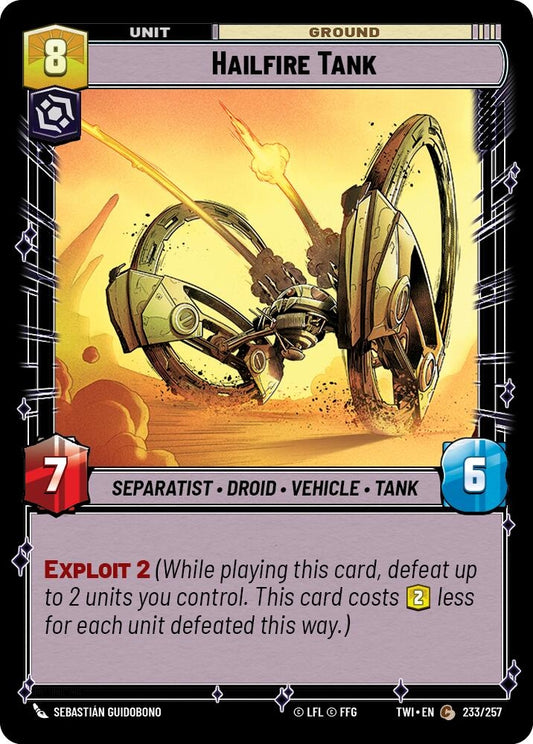 Image for Hailfire Tank - Star Wars: Unlimited