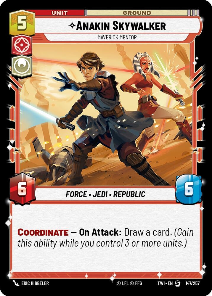 Image for Anakin Skywalker - Maverick Mentor - Star Wars: Unlimited