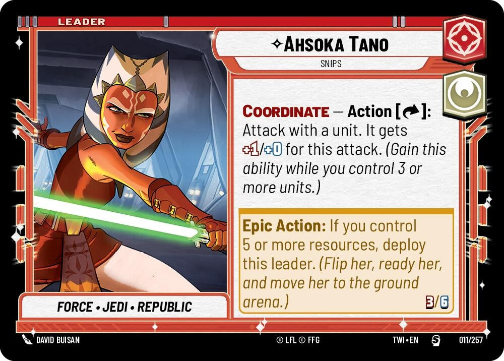 Image for Ahsoka Tano - Snips - Star Wars: Unlimited