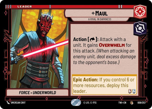 Image for Maul - A Rival in Darkness - Star Wars: Unlimited