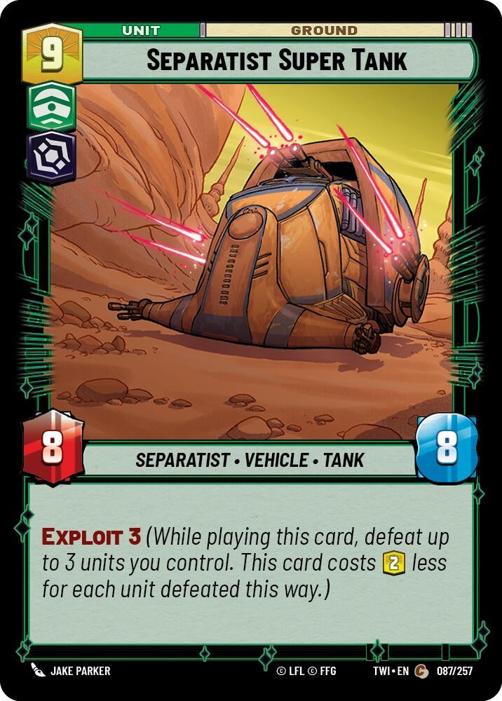Image for Separatist Super Tank - Star Wars: Unlimited