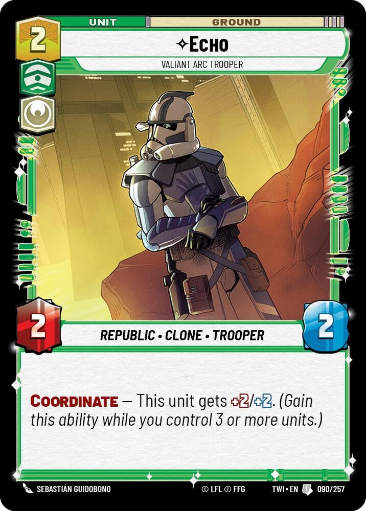 Image for Echo - Valiant Arc Trooper - Star Wars: Unlimited