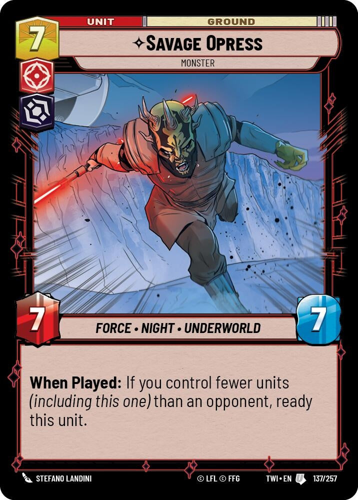 Image for Savage Opress - Monster - Star Wars: Unlimited