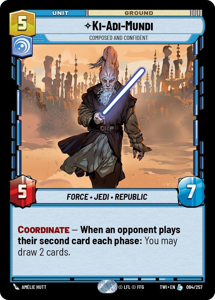Image for Ki-Adi-Mundi - Composed and Confident - Star Wars: Unlimited