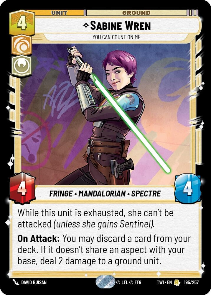 Image for Sabine Wren - You Can Count On Me - Star Wars: Unlimited