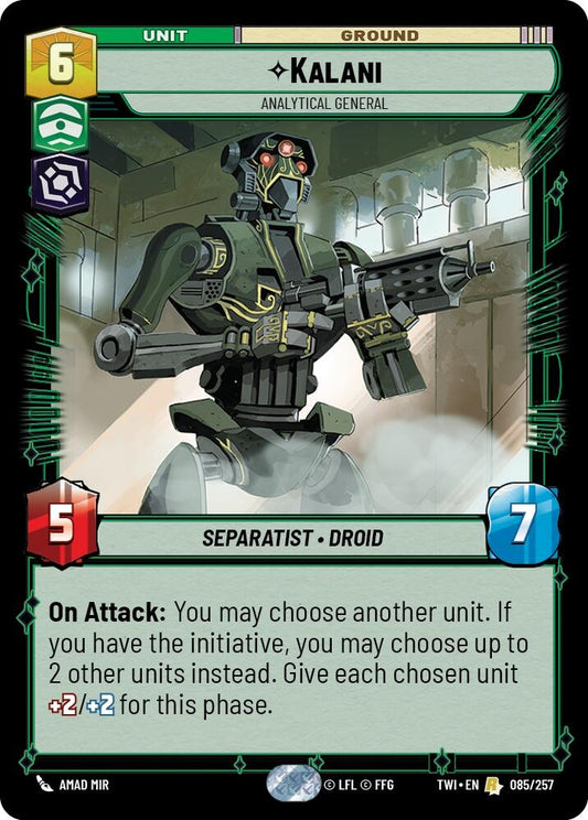 Image for Kalani - Analytical General - Star Wars: Unlimited