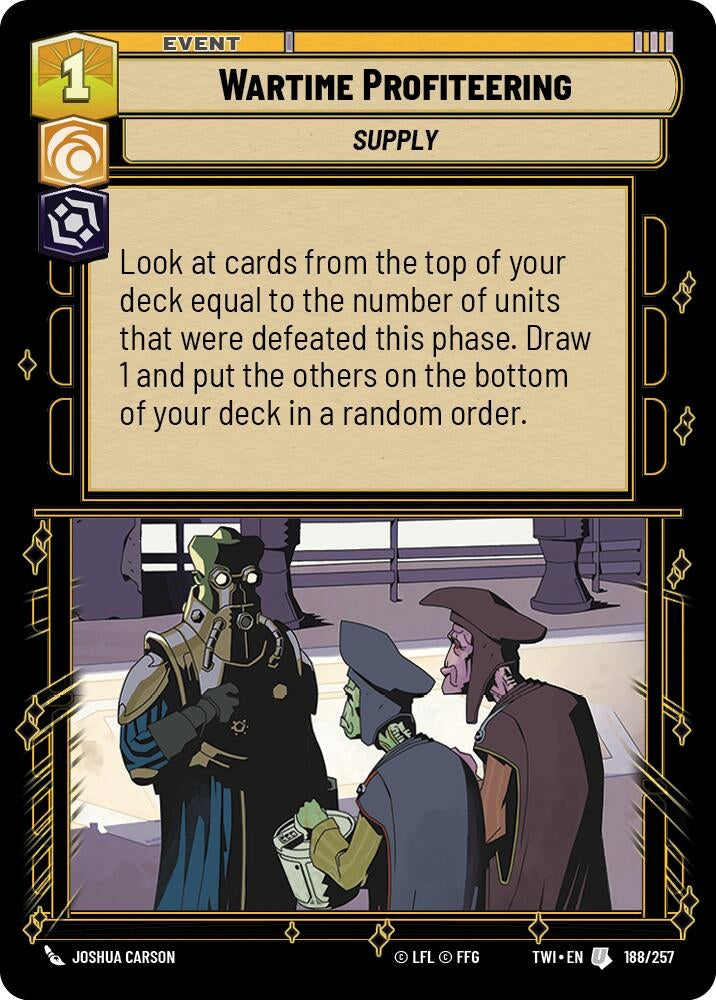 Image for Wartime Profiteering - Star Wars: Unlimited