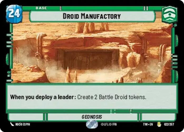 Image for Droid Manufactory - Star Wars: Unlimited