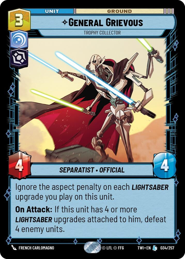 Image for General Grievous - Trophy Collector - Star Wars: Unlimited