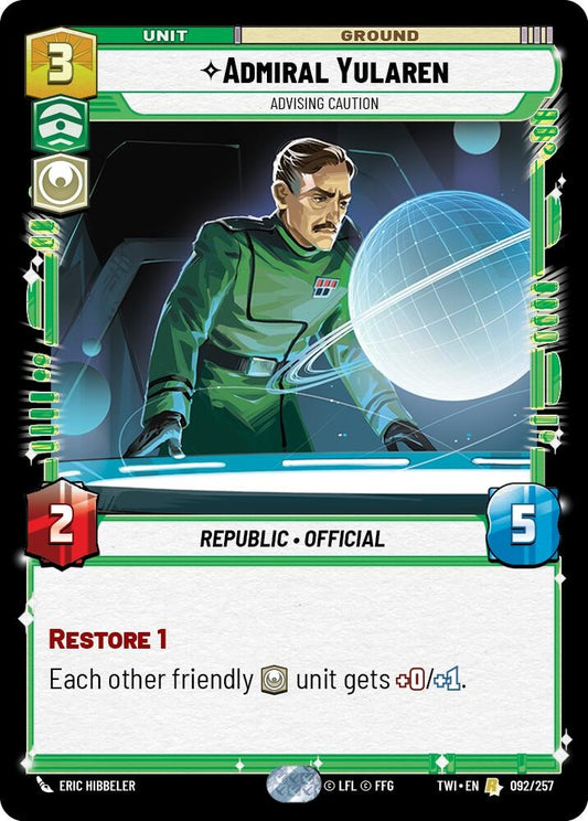 Image for Admiral Yularen - Advising Caution - Star Wars: Unlimited