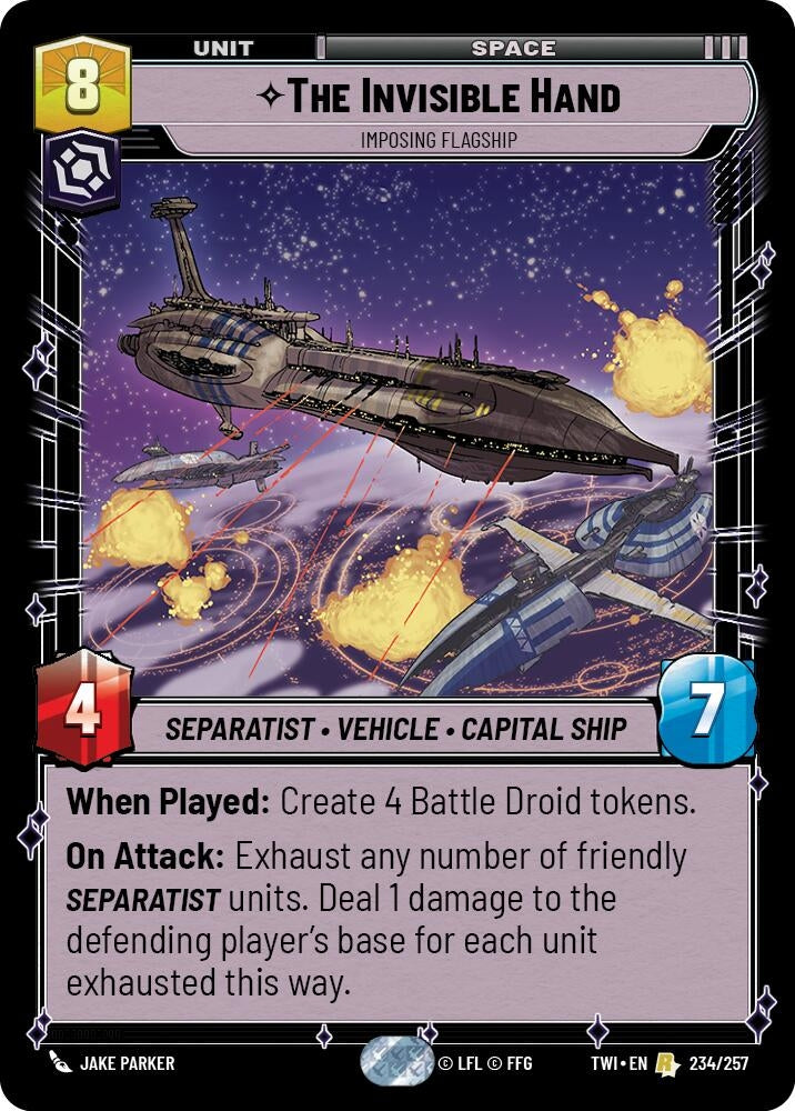 Image for The Invisible Hand - Imposing Flagship - Star Wars: Unlimited