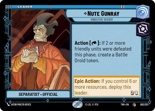 Image for Nute Gunray - Vindictive Viceroy - Star Wars: Unlimited