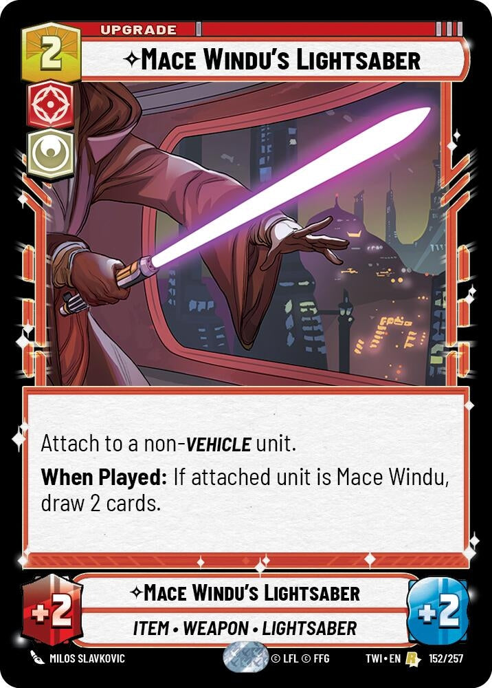 Image for Mace Windu's Lightsaber - Star Wars: Unlimited