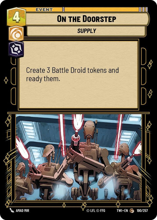 Image for On The Doorstep - Star Wars: Unlimited