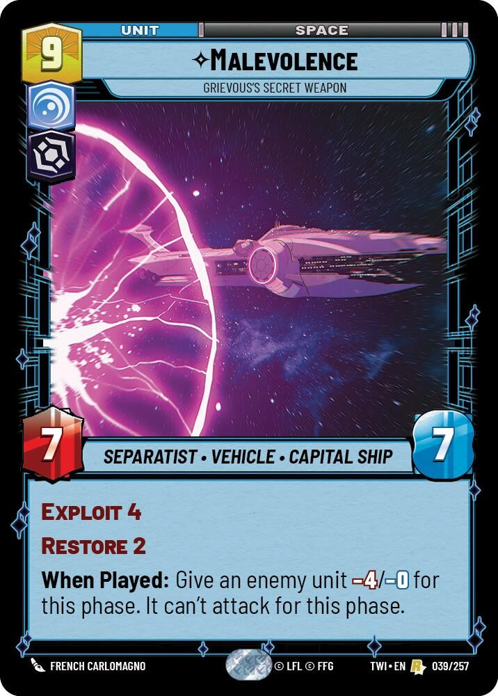 Image for Malevolence - Grievous’s Secret Weapon - Star Wars: Unlimited