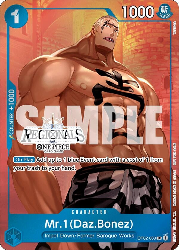 Image for Mr.1 (Daz.Bonez) (Online Regional 2024 Vol. 3) - One Piece Card Game