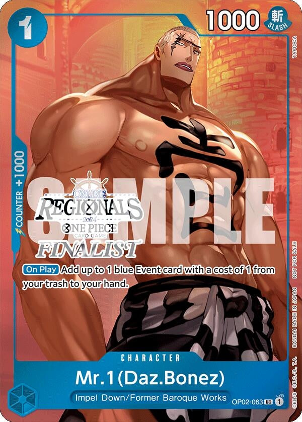 Image for Mr.1 (Daz.Bonez) (Online Regional 2024 Vol. 3) [Finalist] - One Piece Card Game