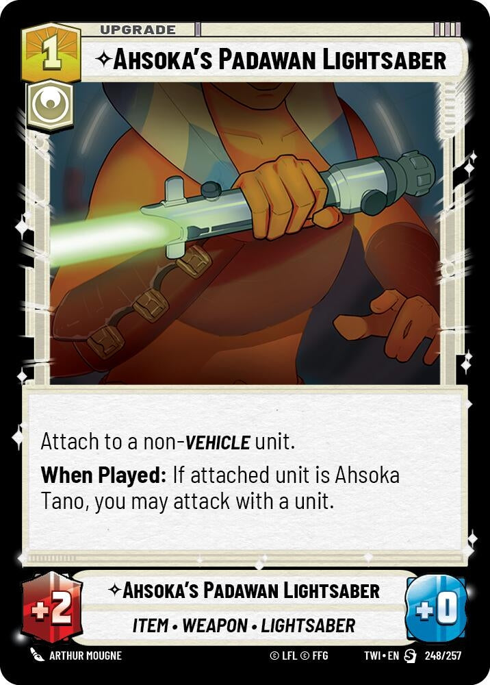 Image for Ahsoka's Padawan Lightsaber - Star Wars: Unlimited