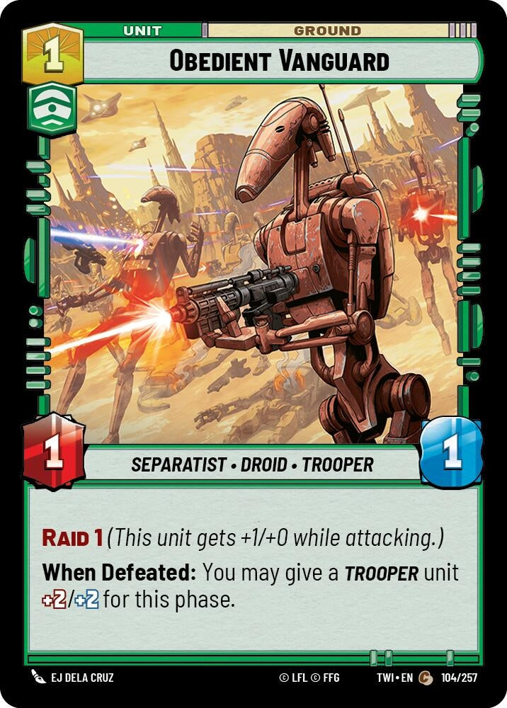 Image for Obedient Vanguard - Star Wars: Unlimited