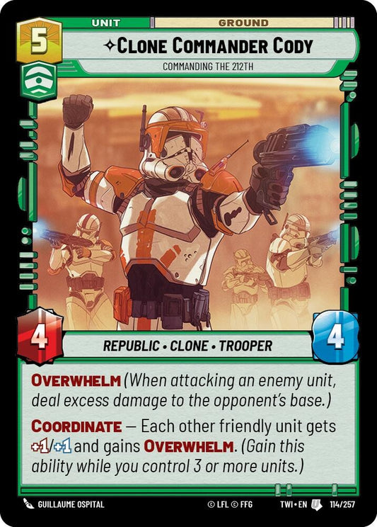Image for Clone Commander Cody - Commanding the 212th - Star Wars: Unlimited