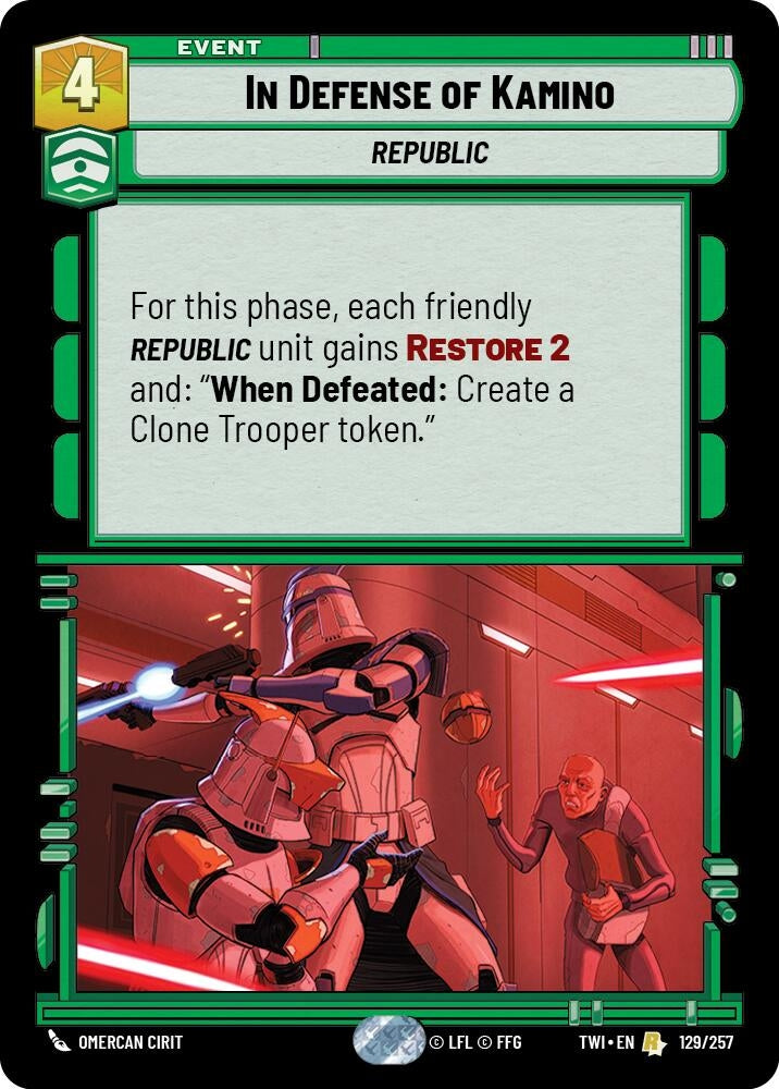 Image for In Defense of Kamino - Star Wars: Unlimited