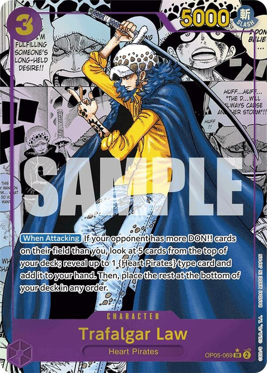 Image for Trafalgar Law (OP05-069) (Manga) - One Piece Card Game