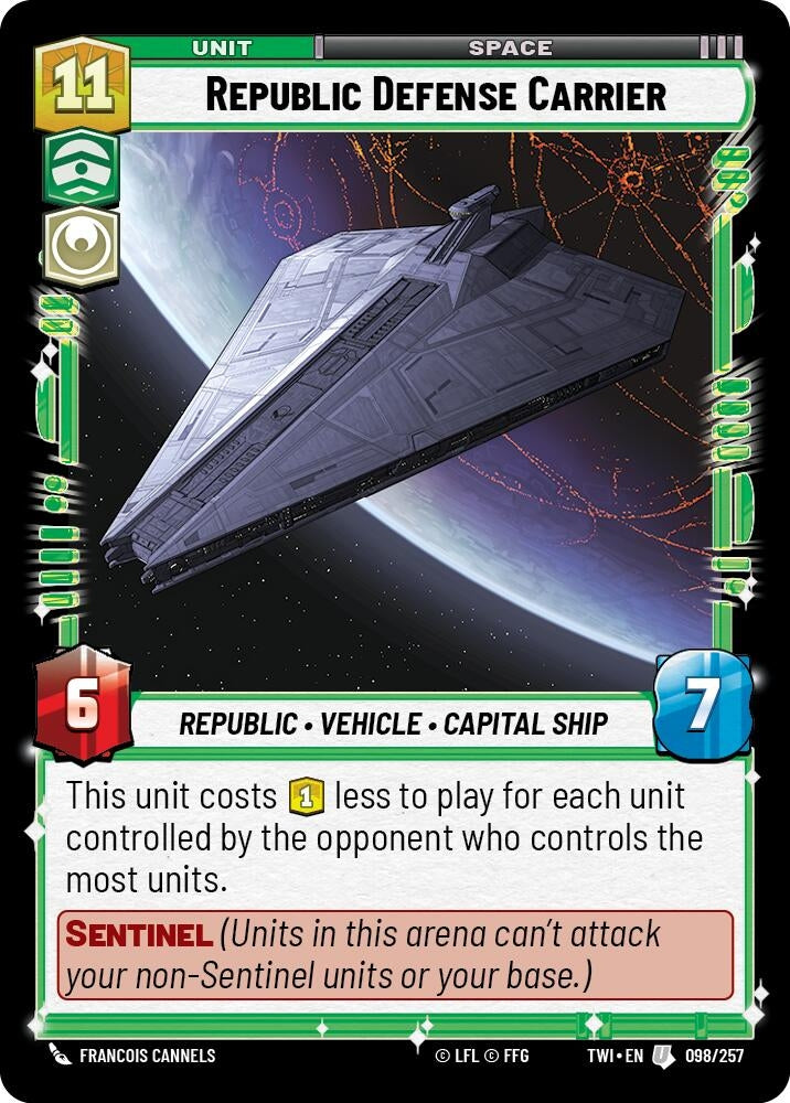 Image for Republic Defense Carrier - Star Wars: Unlimited