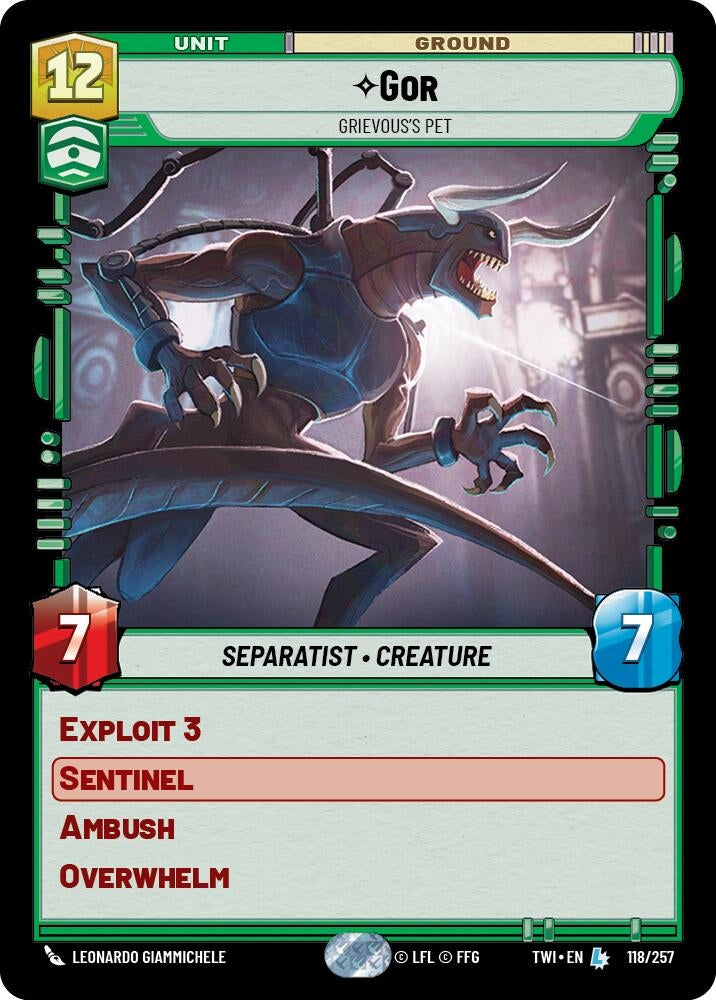 Image for Gor - Grievous's Pet - Star Wars: Unlimited
