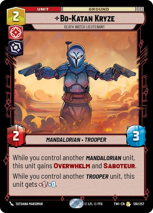 Image for Bo-Katan Kryze - Death Watch Lieutenant - Star Wars: Unlimited
