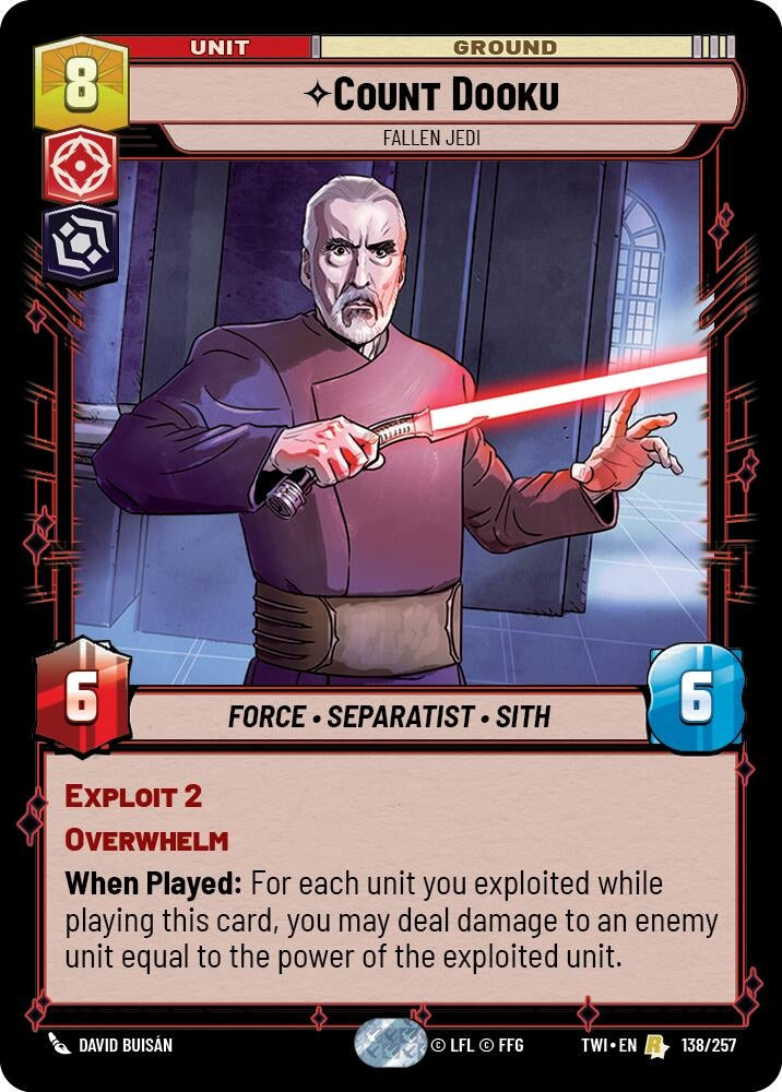 Image for Count Dooku - Fallen Jedi - Star Wars: Unlimited