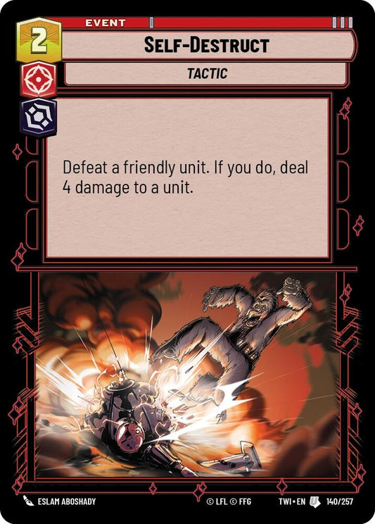 Image for Self-Destruct - Star Wars: Unlimited